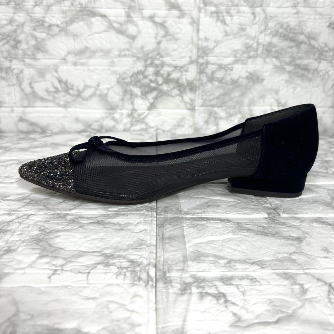 美品✨LE TALON ポインテッドトゥキャップチュールバレエ 24.5cm
