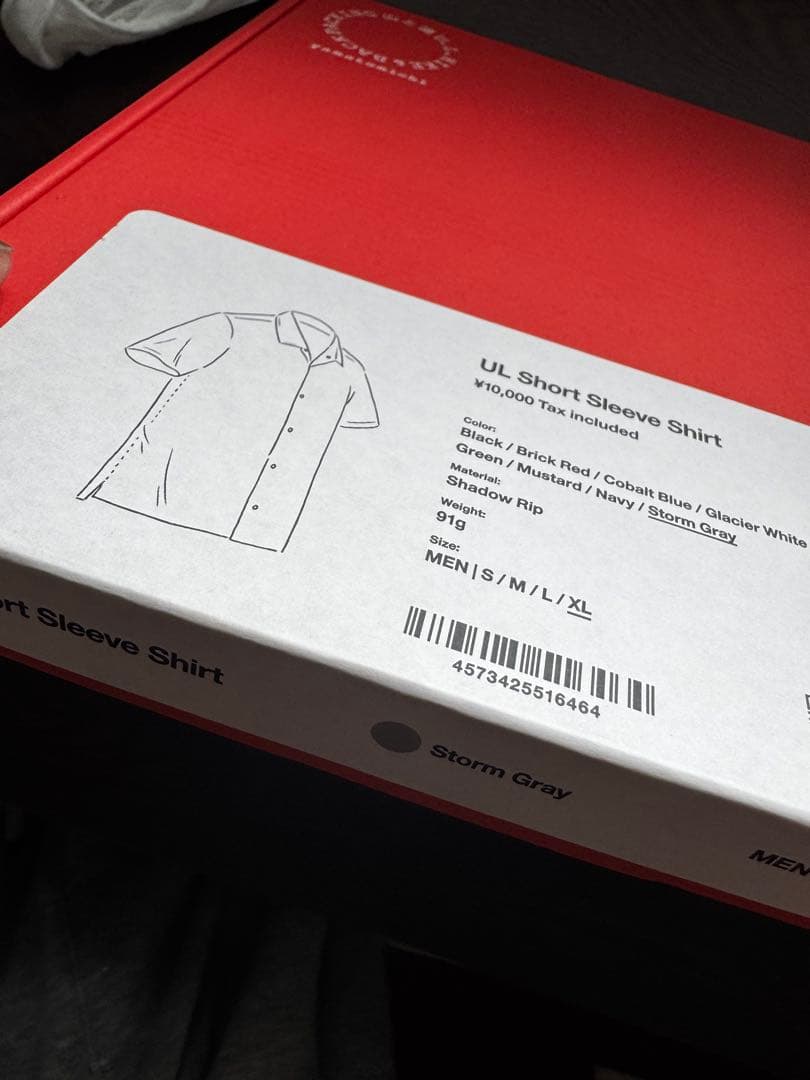 山と道　UL Short Sleeve Shirt XL ストームグレー