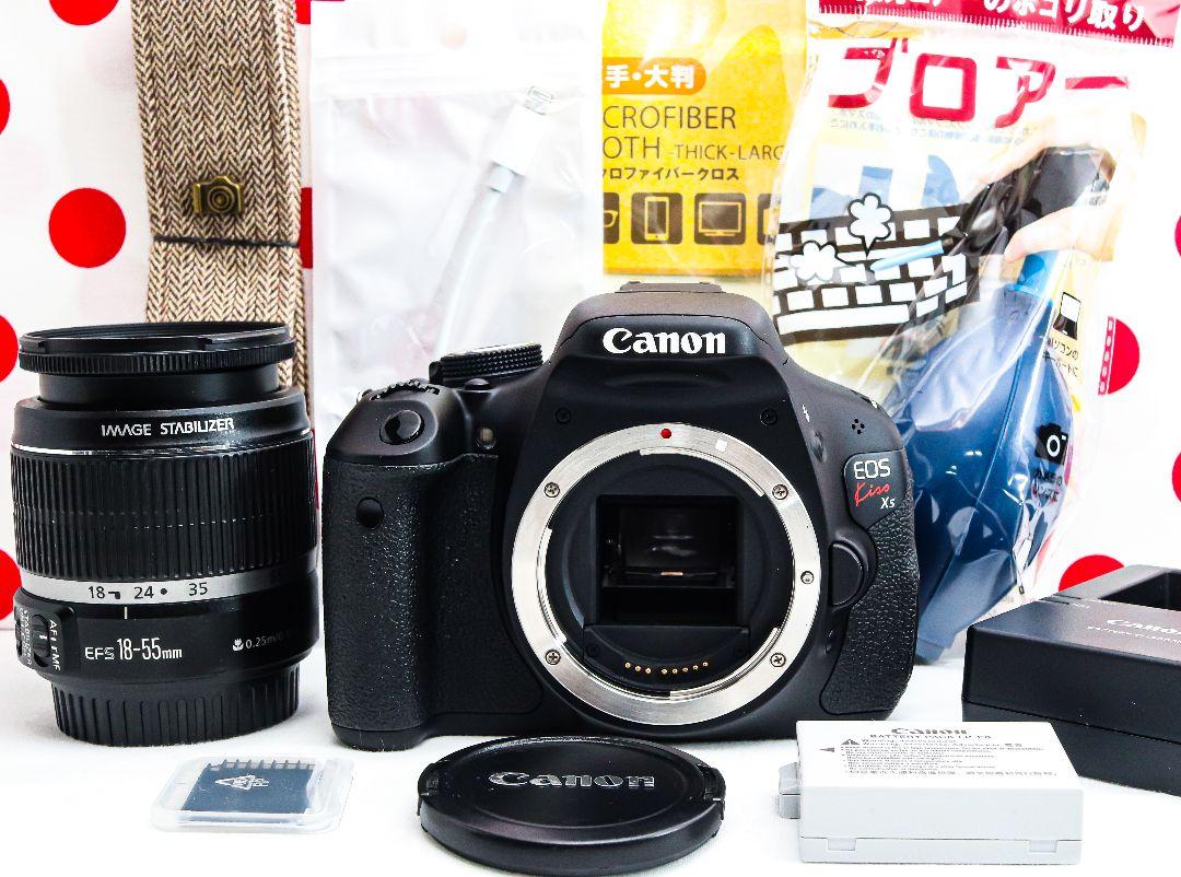 Canon kiss x5❤初めての一眼レフに❤スマホに送れる♪❤自撮りラクラク Canon kiss x5❤初めての一眼レフに❤スマホに送れる♪❤自