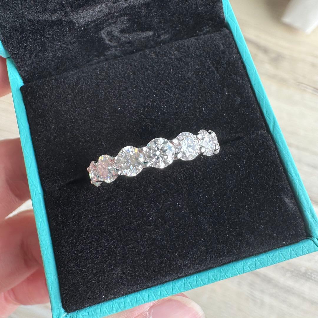 キラキラ✨モアサナイト　フルエタニティリング　4mm幅　ケース付き 9号