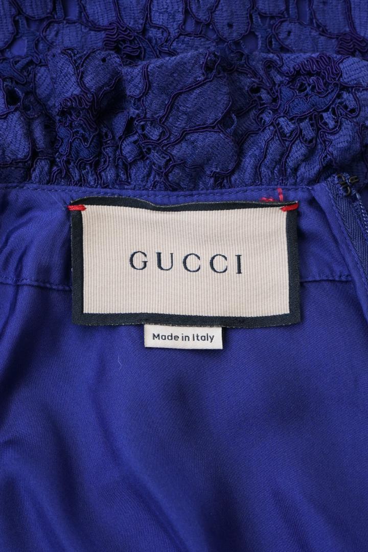 GUCCI グッチ GGボタン 総 レース ワンピース ドレス