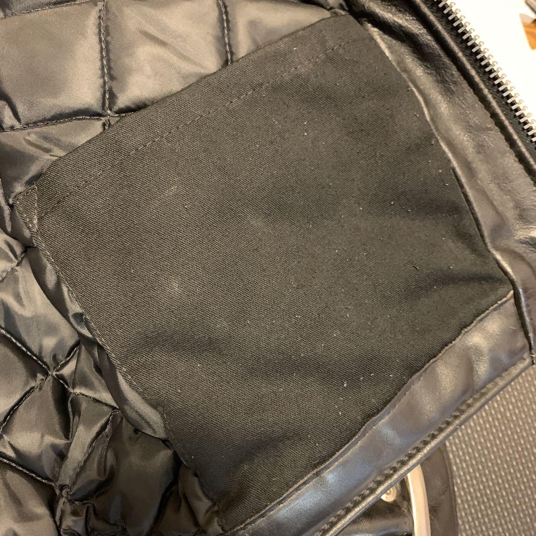 美品 Schott ショット 618 42 レザー ダブルライダースジャケット