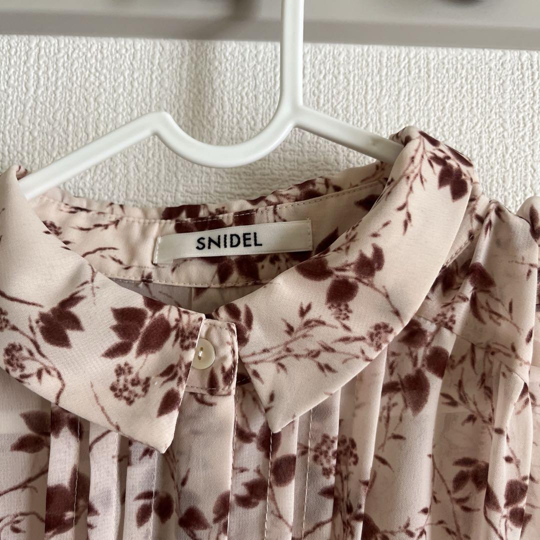 snidel Sustainableフリルワンピース 0 ピンクベージュ レディース