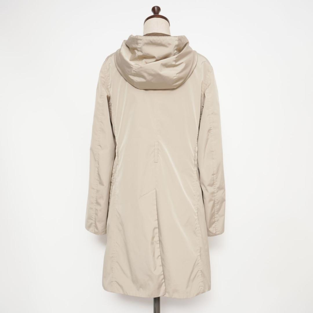 S MaxMara フーデッドスプリングコート ベージュ 40 *ED737