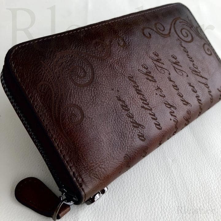 メンズ　財布 長財布 ラウンドファスナー 牛革 ヌメ革 1円 　ハンド ＃691