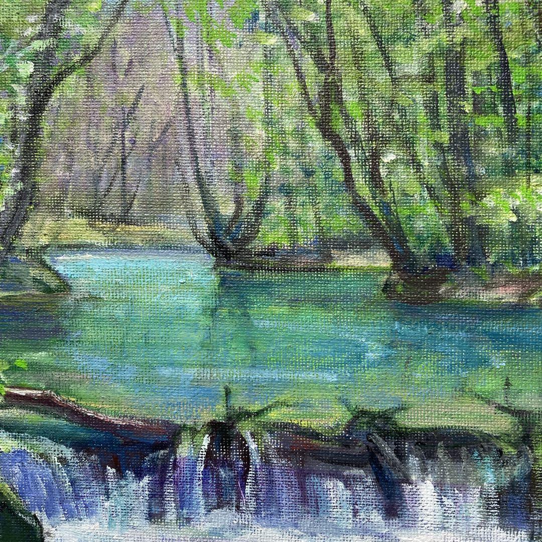 原画「夏の終わりの朝２」F3・油彩 原画「夏の終わりの朝2」F3・油彩