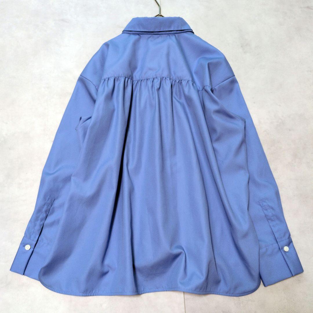 魅力的な価格 24SS✨UNTITLED コットンシャツ大きいサイズ44 ボウタイ付き トップス