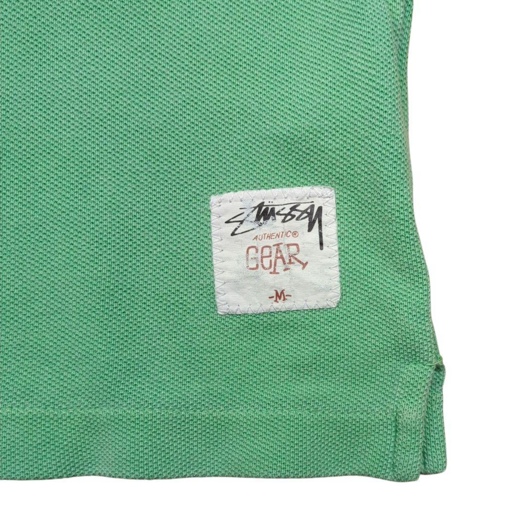 00s OLD STUSSY ポロシャツ 半袖 Sクラウン ロゴ 刺繍 M - メルカリ
