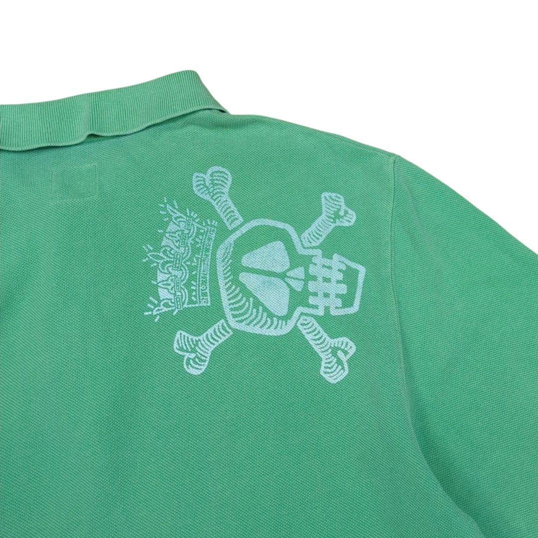 00s OLD STUSSY ポロシャツ 半袖 Sクラウン ロゴ 刺繍 M - メルカリ