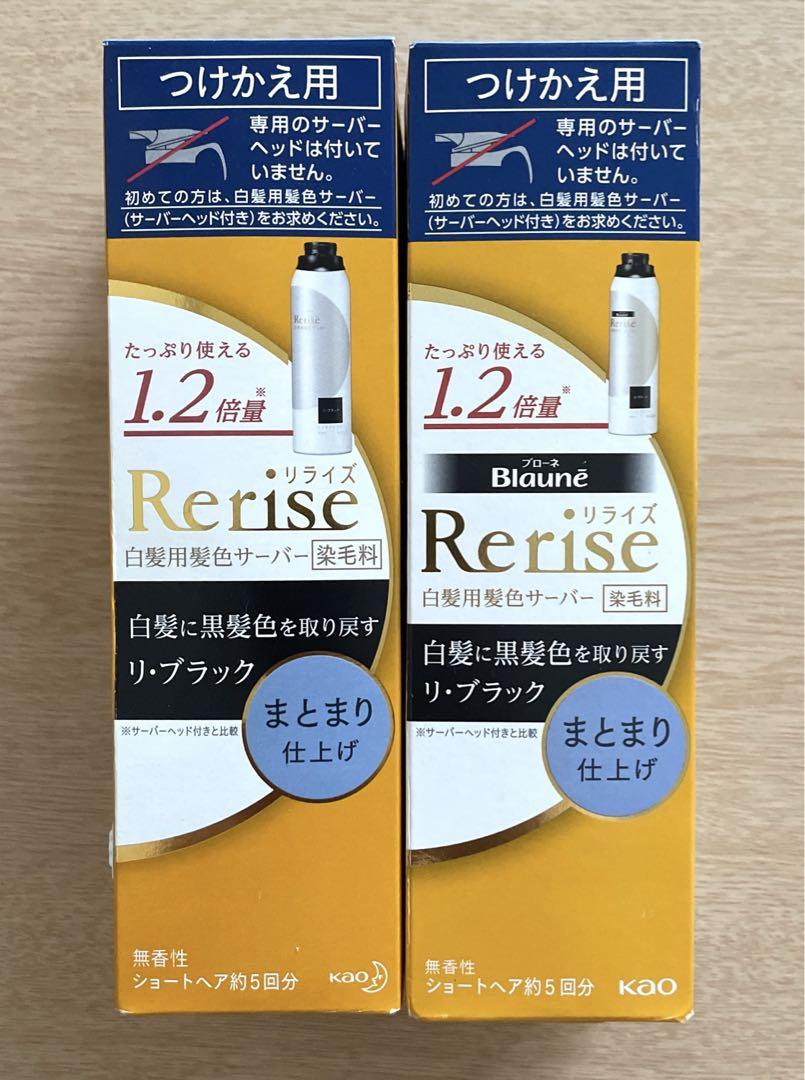 リライズ 白髪用髪色サーバー リ・ブラックまとまり仕上げ つけかえ用 2箱