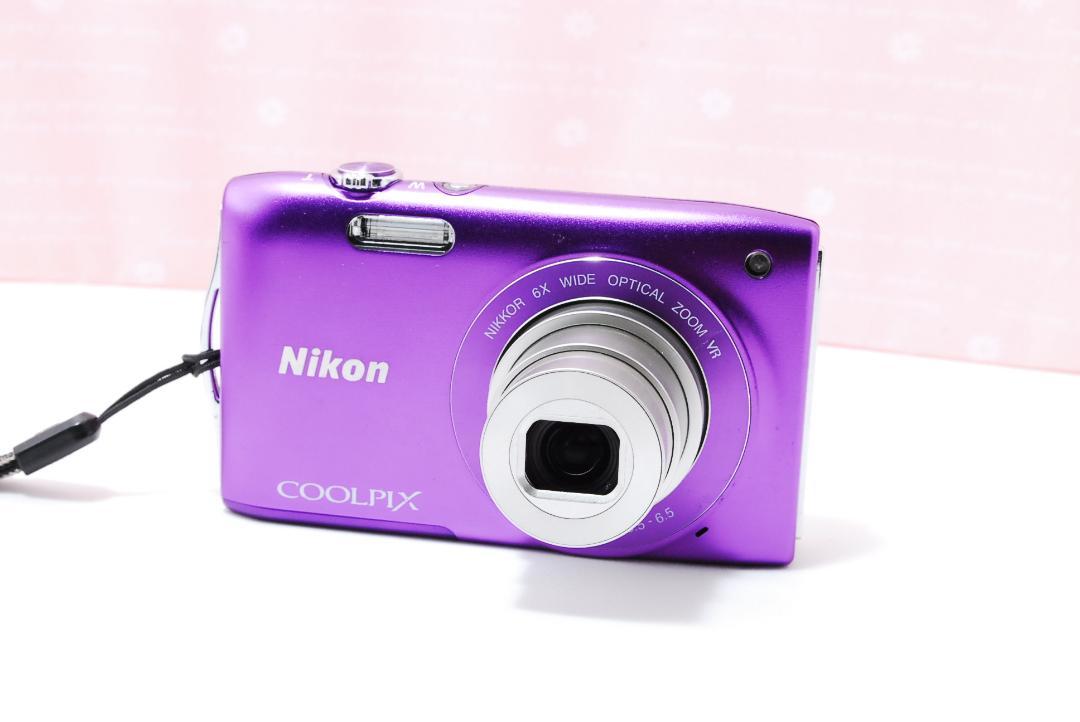 【美品】Nikon COOLPIX S3300 パープル　デジタルカメラ Amazon | Nikon デジタルカメラ COOLPIX (クールピクス) S3300