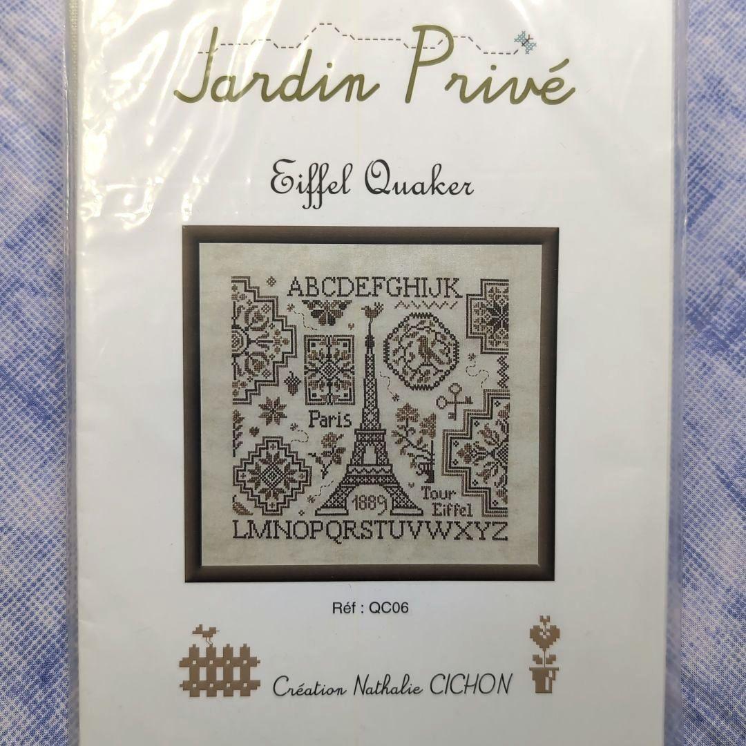クロスステッチ Eiffel Quaker 図案・布・刺繍糸セット