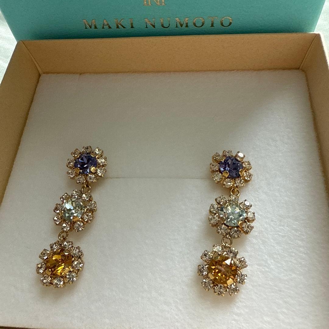 MAKI NUMOTO クリスタル イヤリング