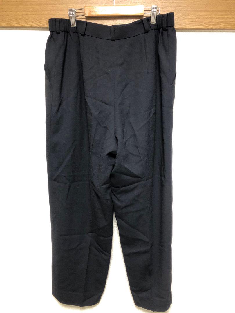 希少 GIVENCHY GLAMOUR ジバンシー ウール ワイドパンツ 黒