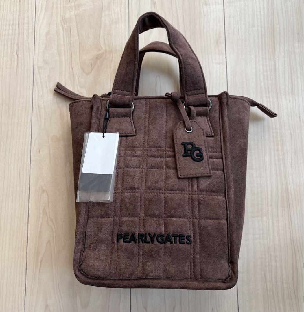 【新品】PARLY GATES スウェード調カートバッグ