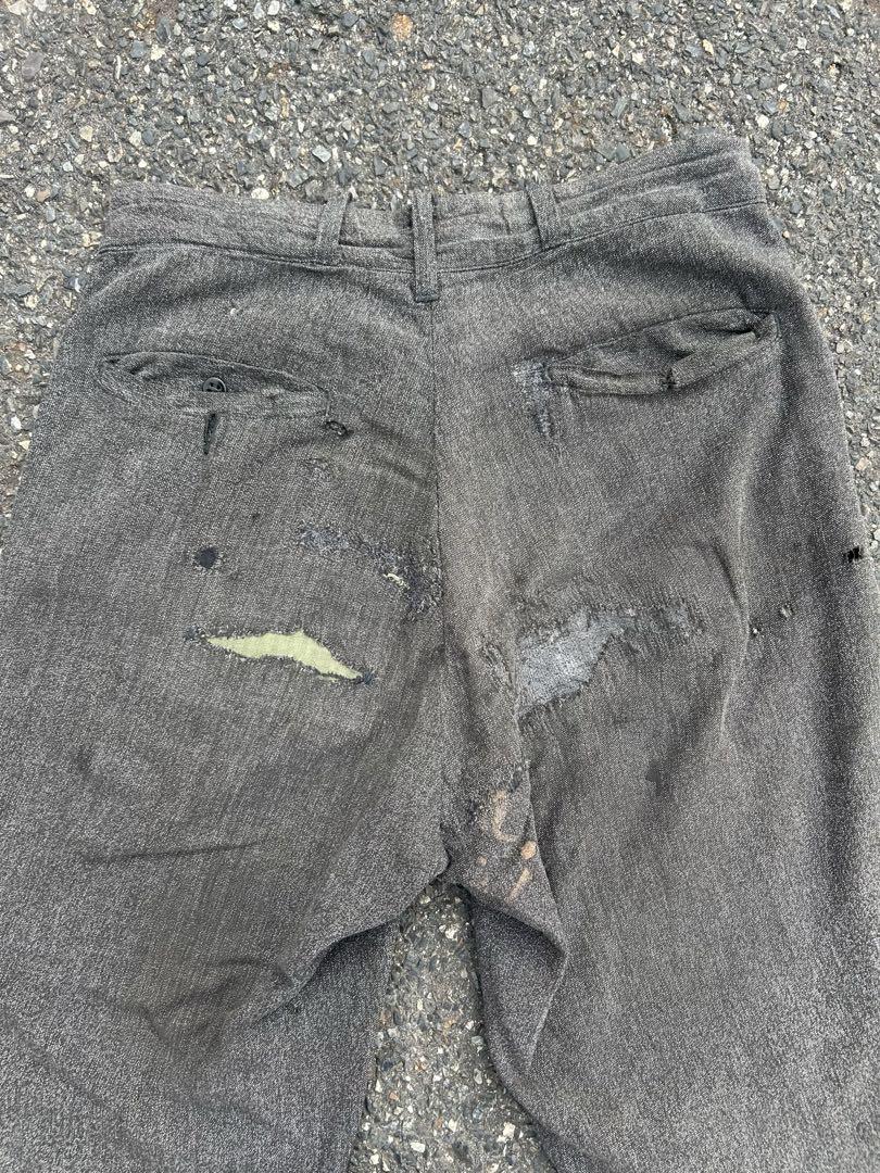 ブラックシャンブレー パンツ