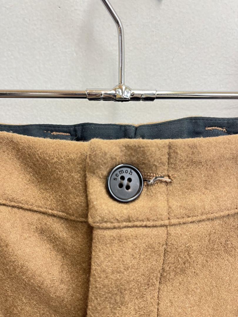 Semohセモー未使用品ウールカシミアパンツ新品価格¥40000＋税