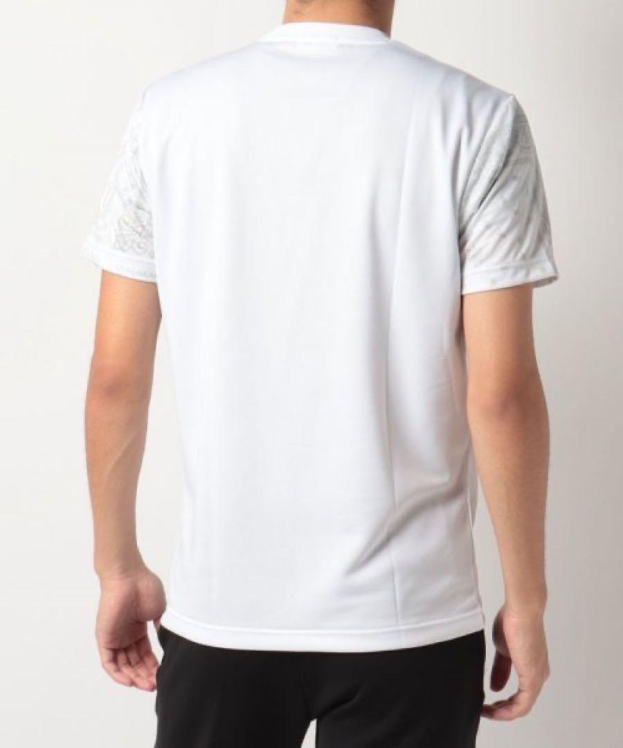 ルコックスポルティフ テニスウェア 半袖TシャツQTMSJA10白