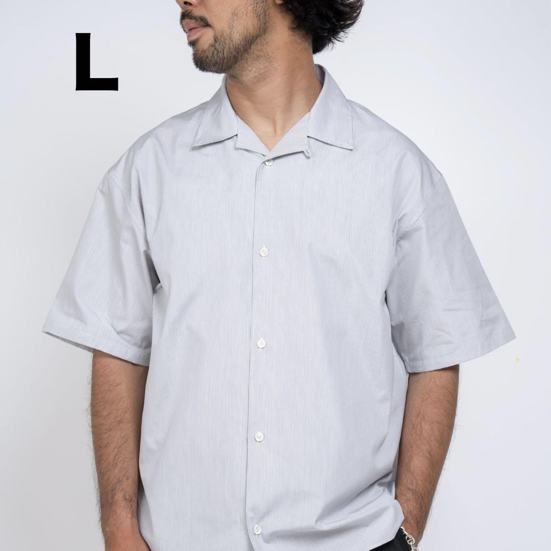 トップス OVY Stripe Open Collar Shirt