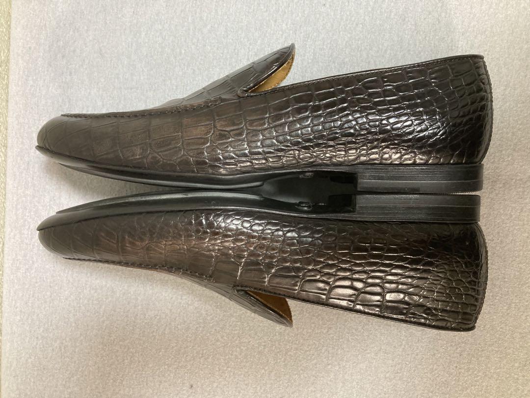 [新品.未使用]カンパニーレ 革靴スリッポン ダークブラウン26cm ❶❶❻