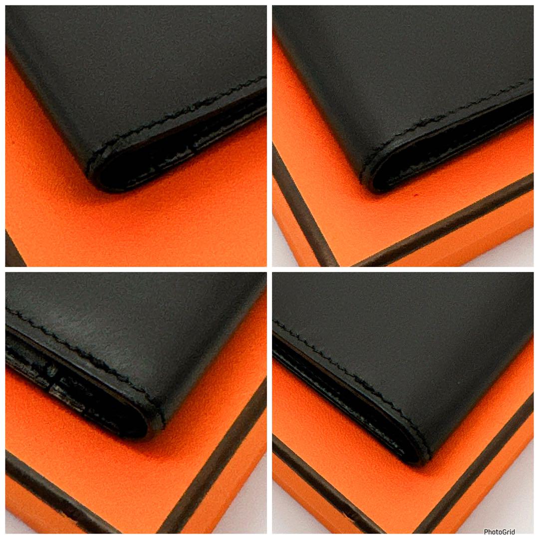 y.a！エルメス✨ベアン✨クラシック✨ブラック✨二つ折り　長財布