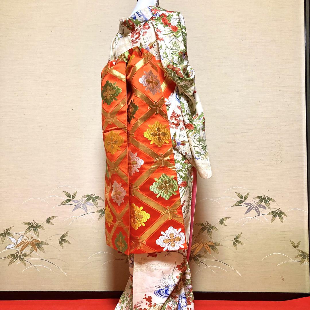 竜宮舞をんな 舞妓 だらり帯『籬文八重花菱帯』