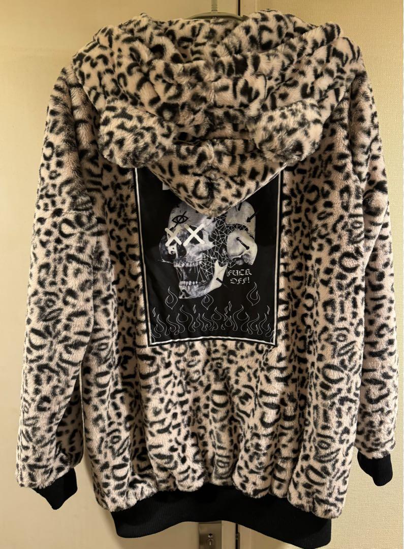 KRY YEGAN クマミミ レオパードパーカー KRY clothing レオパード 豹柄 ボアパーカー セットアップ