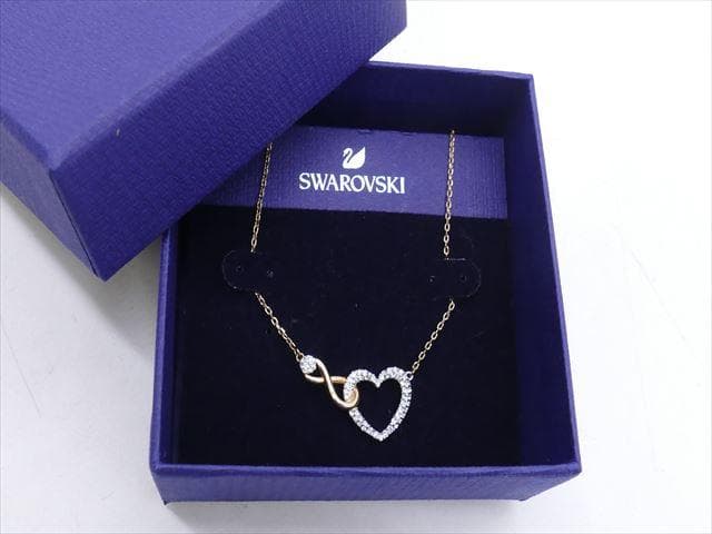 3106 ですが スワロフスキー ネックレス ハート インフィニティSwarovski