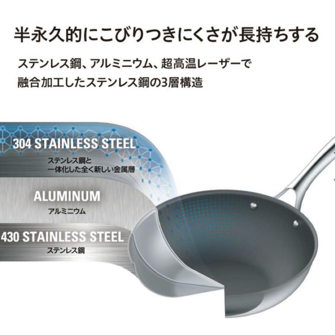 【新品未使用】コレール CORELLE DuraNano 26cm フライパン