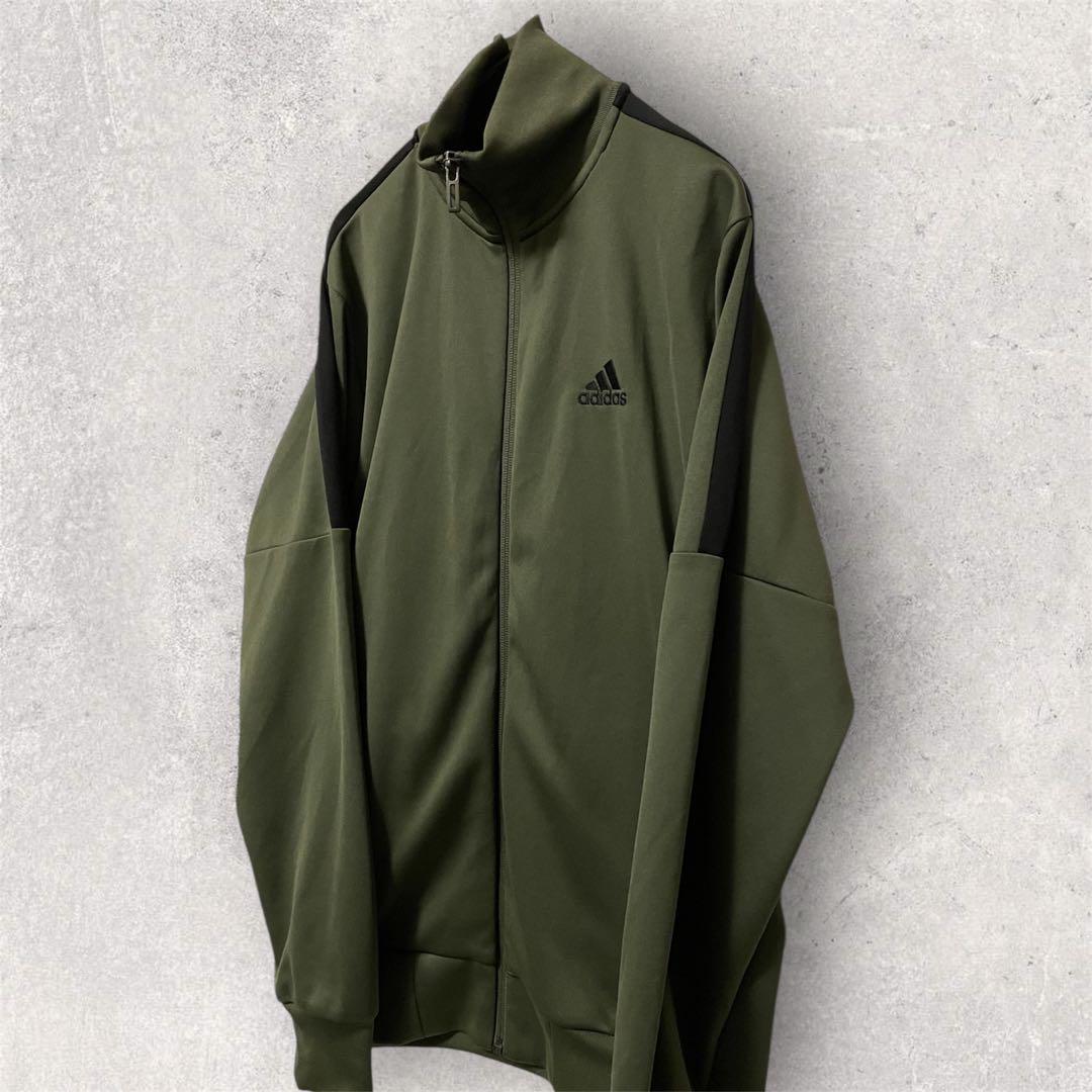 [美品] adidas トラックジャケット　ジャージ　緑　Ssize