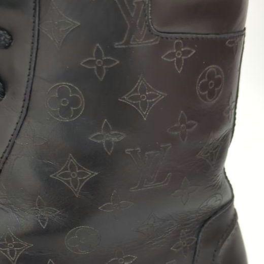 Louis Vuitton オールレザー モノグラム ブーツ ルイ ヴィトン
