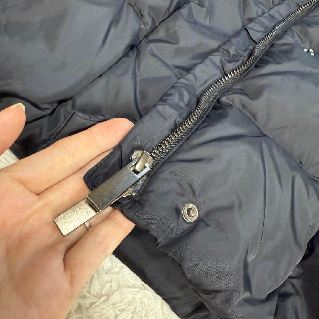 美品★現行タグ★MaxMara★切替デザインダウンジャケット★リブニット★黒