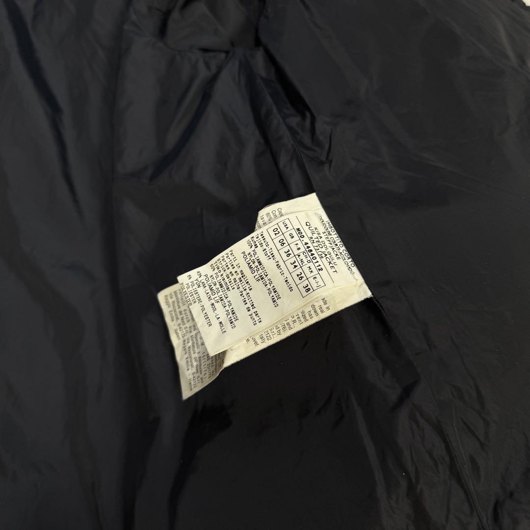 美品★現行タグ★MaxMara★切替デザインダウンジャケット★リブニット★黒