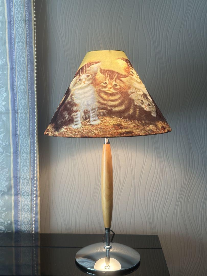 猫デザイン テーブルランプ 未使用品