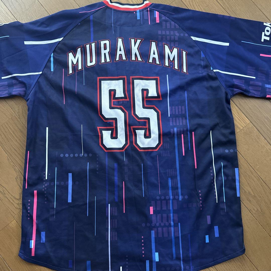 東京ヤクルトスワローズ - 村上宗隆選手　2020CREWユニフォーム　M 東京ヤクルトスワローズ 村上宗隆 2020 CREW ユニフォーム M