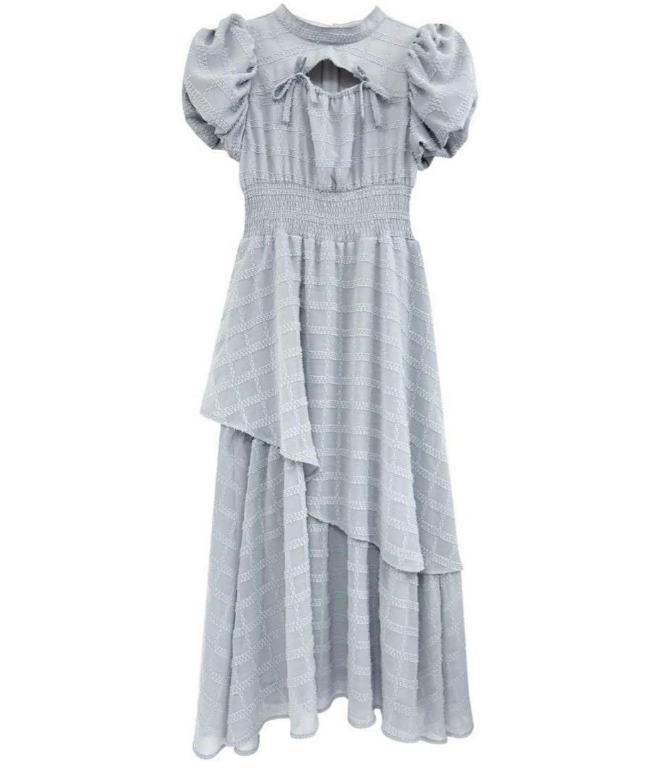 ワンピース RoseMuse jacquard check dress gray