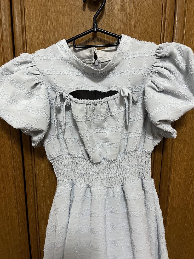 ワンピース RoseMuse jacquard check dress gray