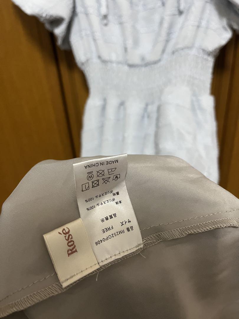 ワンピース RoseMuse jacquard check dress gray