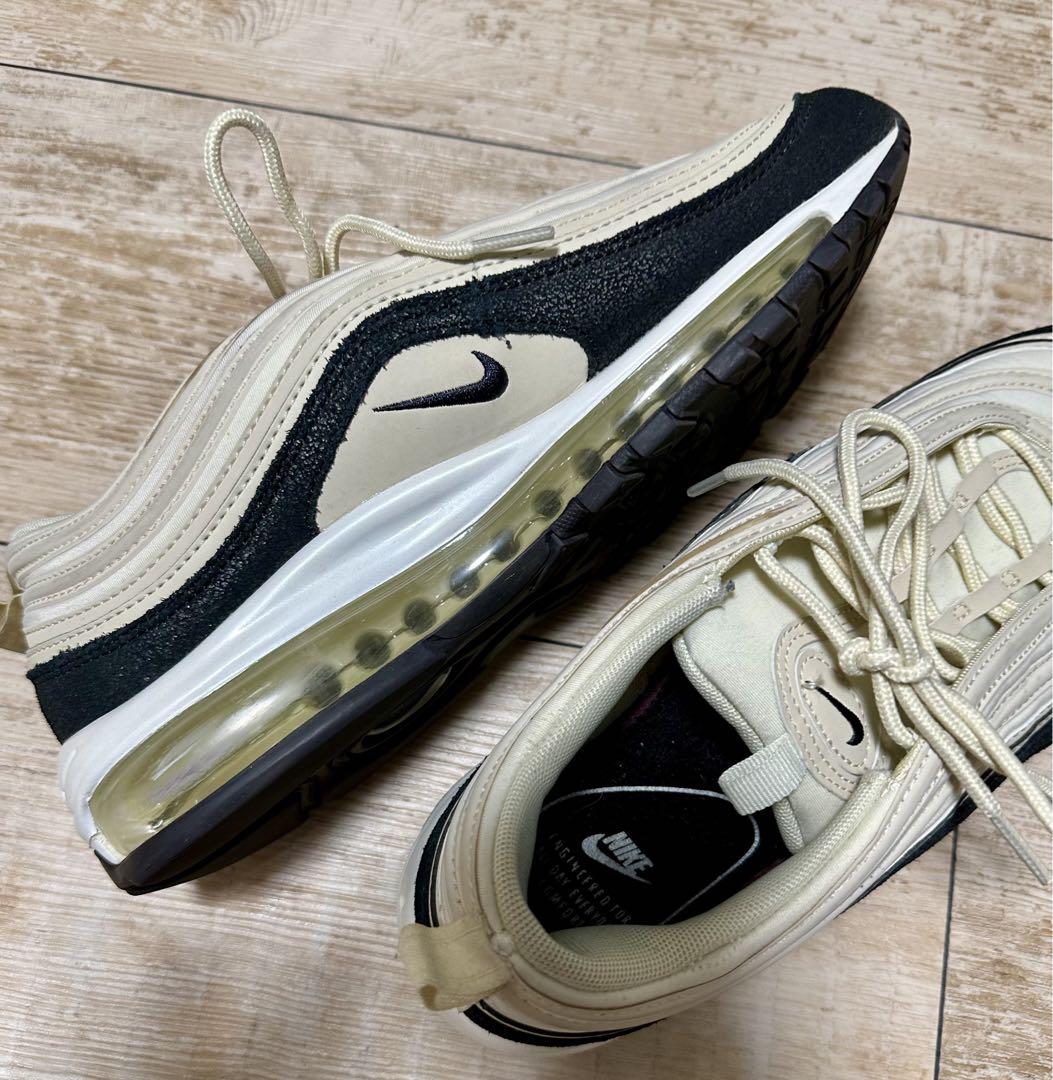 NIKE エアマックス97 premium right cream 27.5