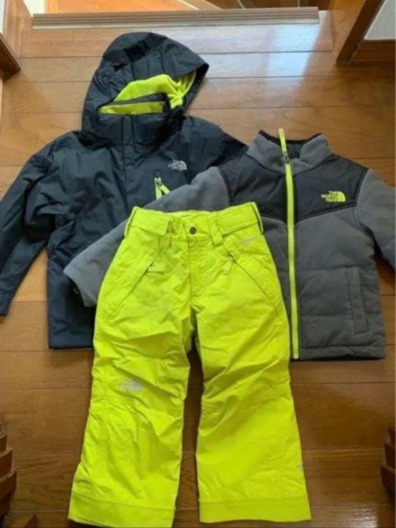 ノースフェイス 98〜115 4way ジャケット パンツ スキースノボー雪遊び110cm・THE NORTH FACE