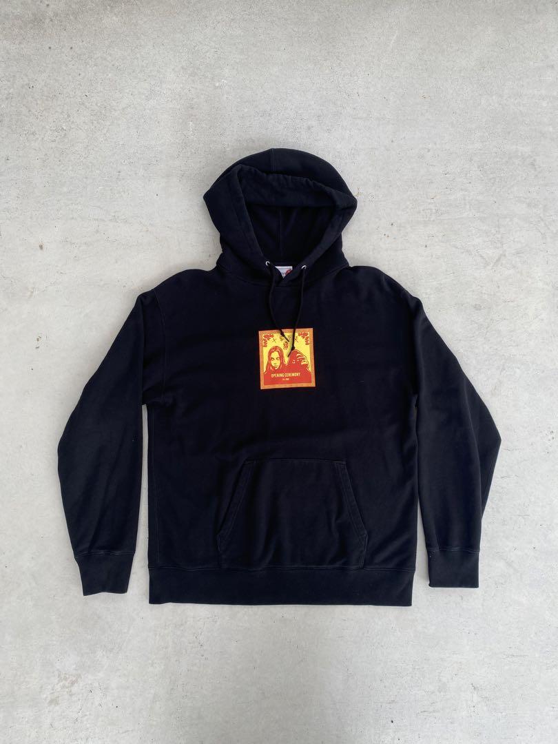 a【即完売モデル】XLARGE×X-girl　センター限定コラボパーカー 黒　M Amazon.co.jp: 限定コラボ XLARGE x-girl パーカー センターロゴ