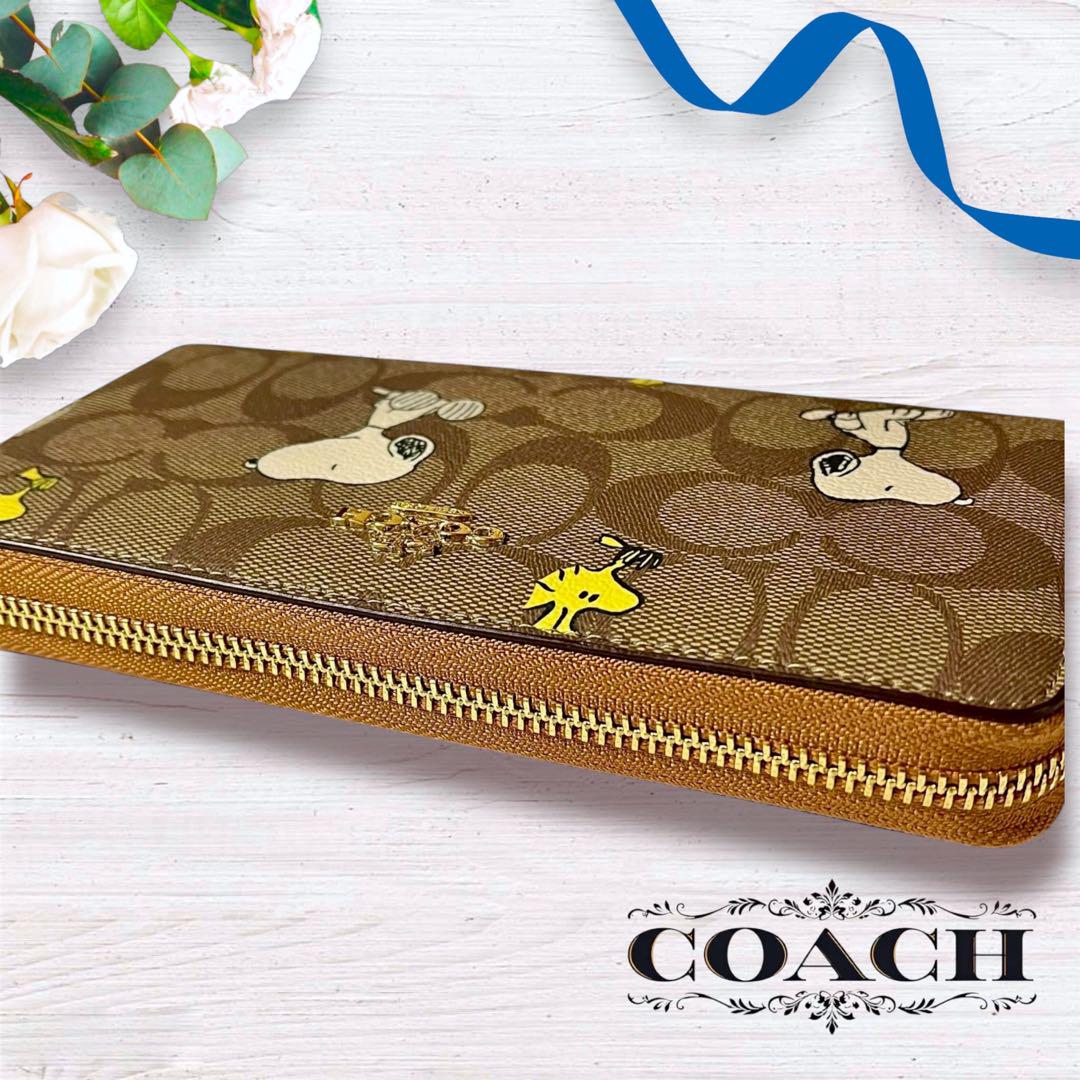 COACH PEANUTS シグネチャー スヌーピー 長財布