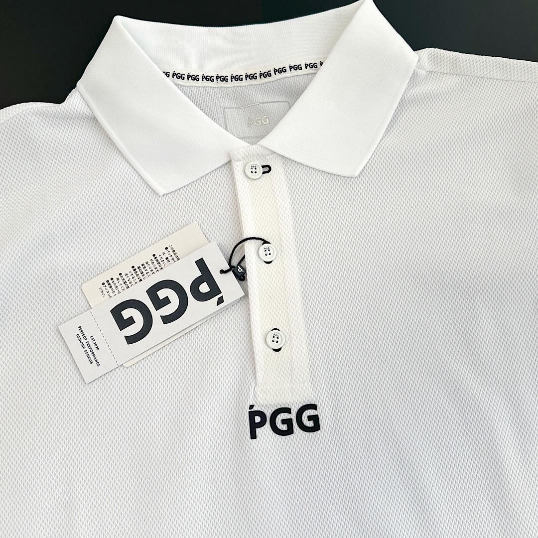149 PGG 新品タグ付き 半袖ポロシャツ ホワイト サイズ4 M