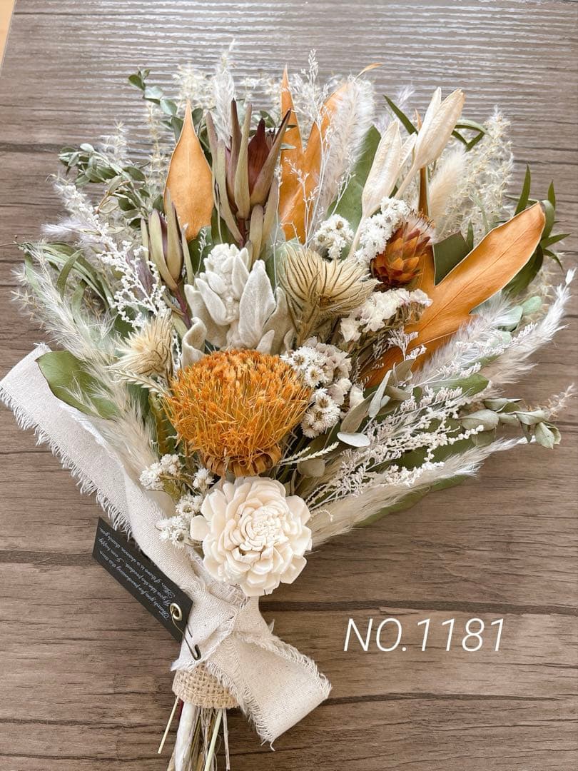 ✨11種MIX【Ａ】ネイティブ　スターチス　グレビリア　スワッグ　生花 作品紹介】ネイティブスワッグ | native flower haiji