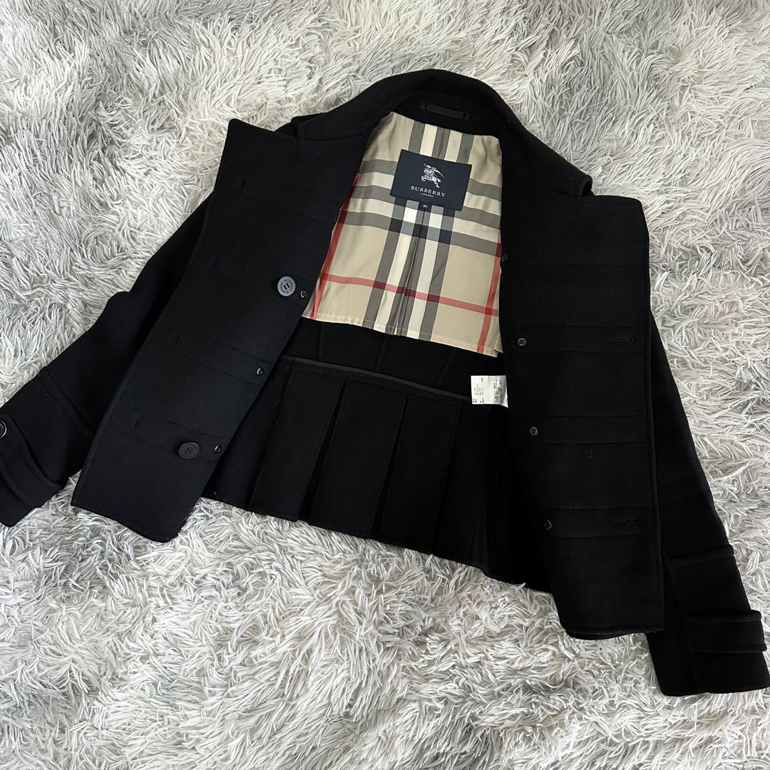 【極美品】BURBERRY LONDON　ダッフルコート　ショート　ウール　黒 楽天市場】ダッフルコート バーバリー（メンズファッション）の通販