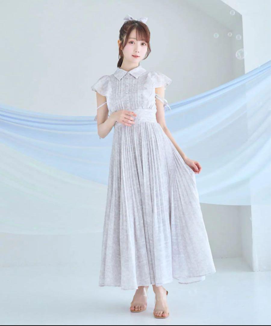 Rosemuse ロゼミューズpleats floral print dress