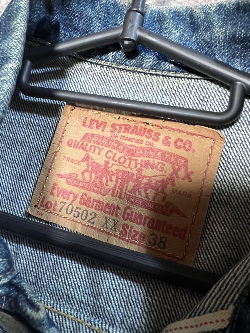 【至高品】LEVIS 70502XX BIG.E フラップポケット　size38