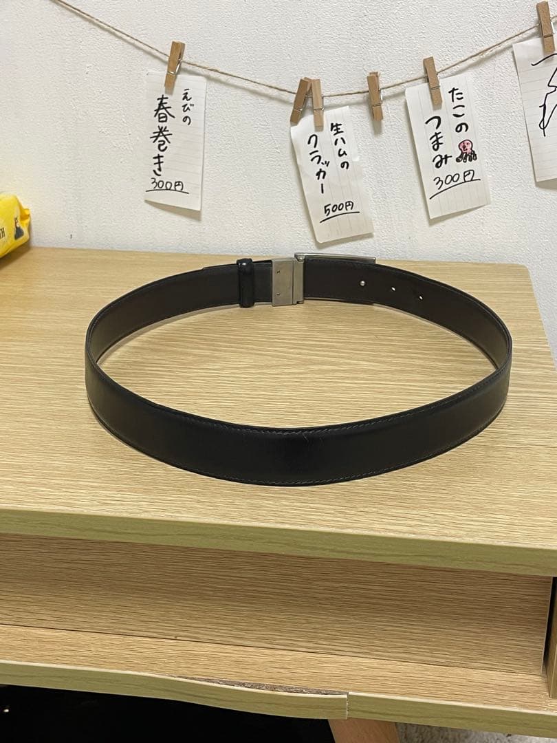 GUCCI グッチ ベルト レザー 本革 ロゴ バックル ブラック メンズ