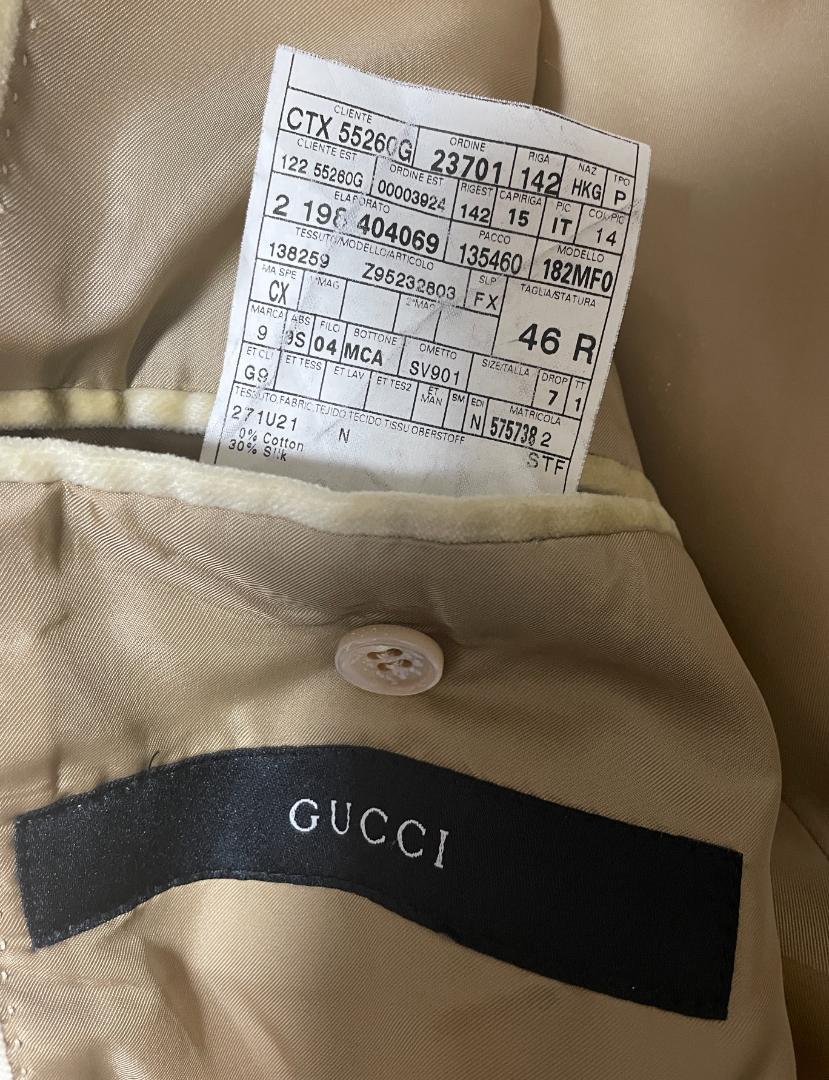 激安特価 2005年秋冬 Gucci グッチ ベルベット ジャケット 46 ジャケット・アウター