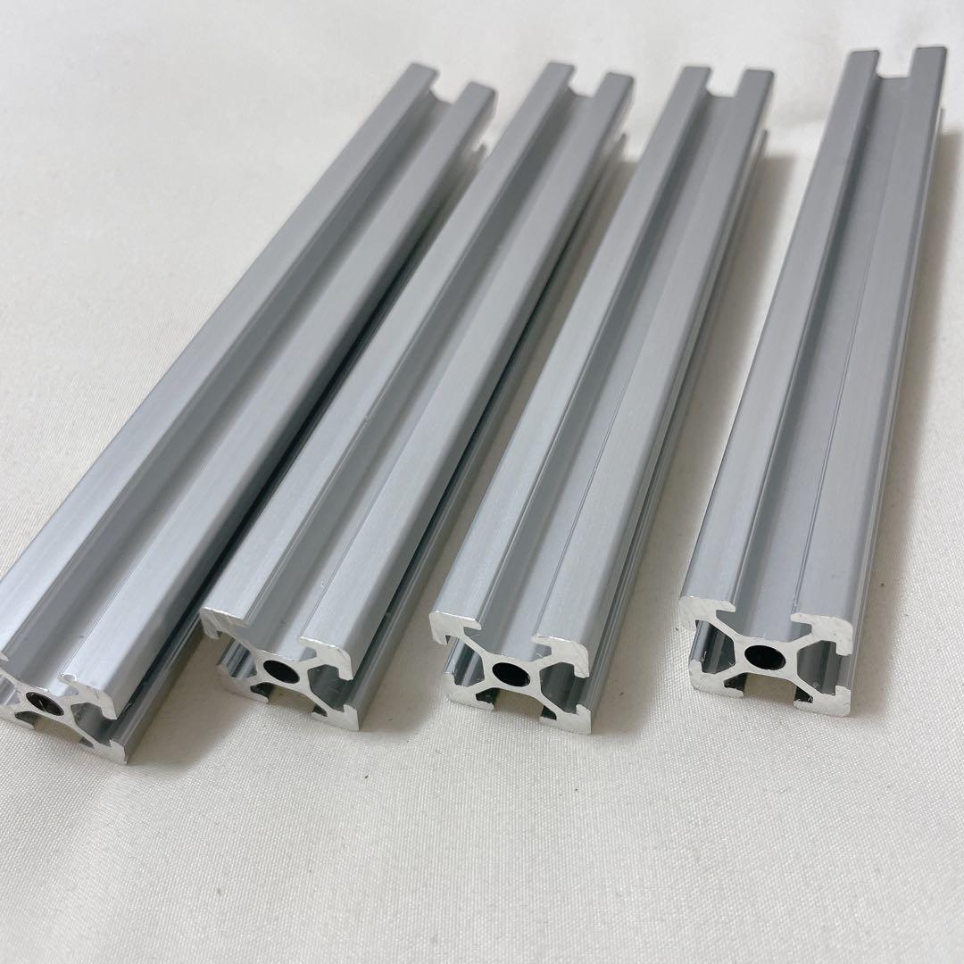 4個セット　Tスロットアルミニウム押出し 150mm 幅20mm シルバー